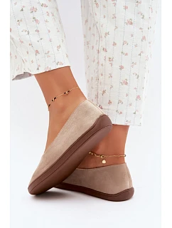Dámské barefoot baleríny béžové Hollin