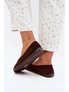 Dámské baleríny barefoot čokoládové model 22322334 - Boto