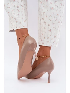 Klasické lodičky z eko kůže Khaki model 22313625 - Boto