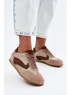 Dámské kožené semišové barefoot tenisky model 22368264 béžové - Zazoo