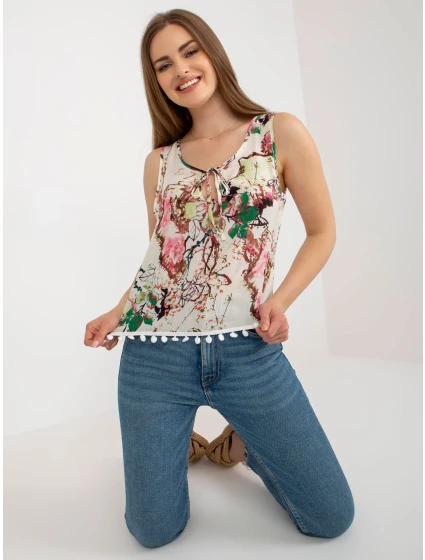 Bluzka AT BZ model 18604821 biało zielony - FPrice