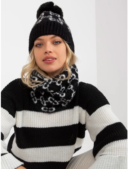Dámská čepice AT CZ CM 319 černá a bílá