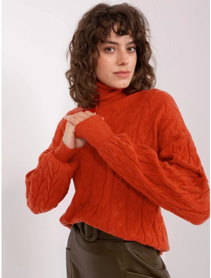 Sweter AT SW model 19018689 ciemny pomarańczowy - FPrice