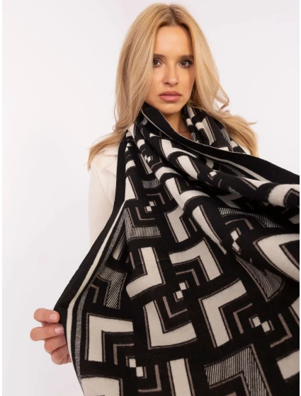 Szalik AT SZ model 21888822 czarno biały - FPrice