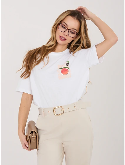 T shirt model 22044730 biały - FPrice