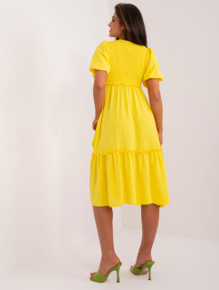 Sukienka DHJ SK 8933.94 żółty