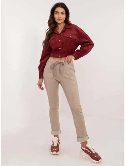 Kalhoty DHJ SP model 20567190 béžové - FPrice