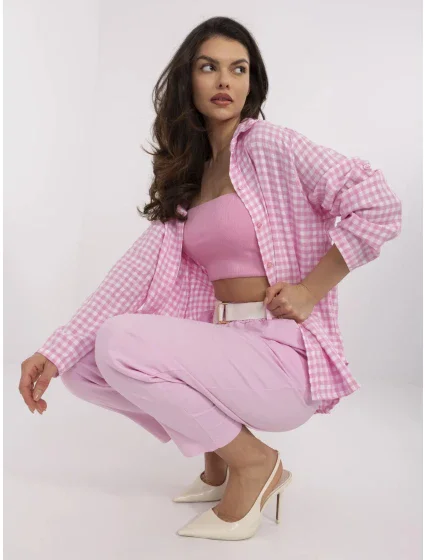 Kalhoty DHJ SP model 20969350 světle růžové - FPrice