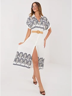 Sukienka IR SK  biało granatowy model 22128409 - FPrice