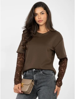 Bluzka IT BZ model 21895816 ciemny brązowy - FPrice