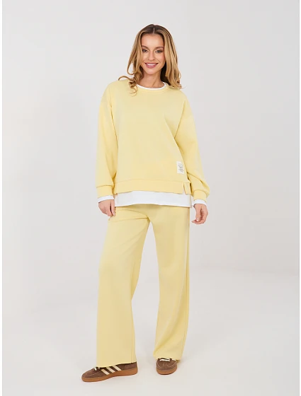 Spodnie dresowe IT DR model 22067048 jasny żółty - FPrice