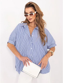 Koszula IT KS  biało granatowy model 22150323 - FPrice