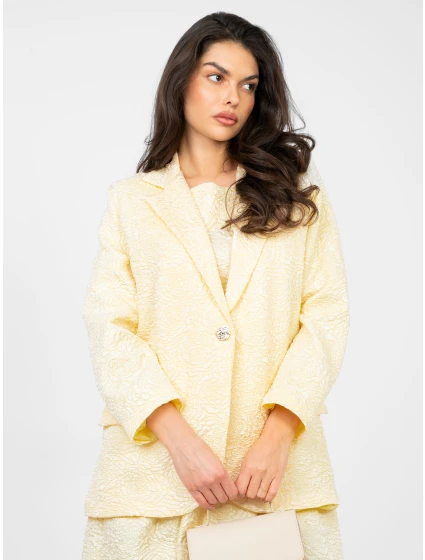 Marynarka IT MA model 21960580 jasny żółty - FPrice