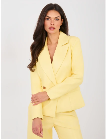 Marynarka IT MA model 21914586 jasny żółty - FPrice