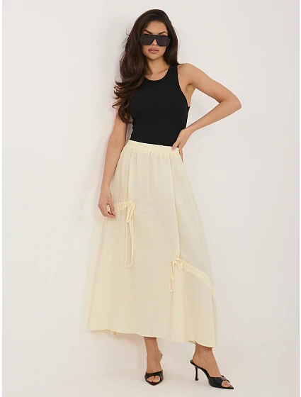 Spódnica IT SD model 22076904 jasny żółty - FPrice