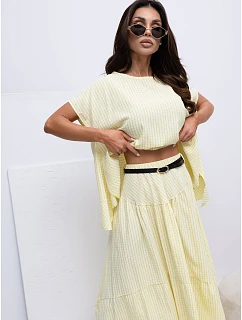 Spódnica IT SD model 22128431 jasny żółty - FPrice