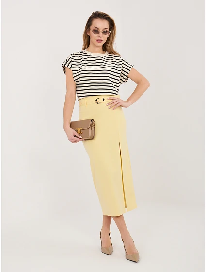 Spódnica IT SD  jasny żółty model 22041093 - FPrice