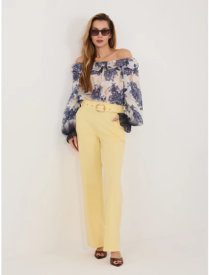 Spodnie IT SP  jasny żółty model 22041071 - FPrice