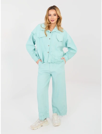 Spodnie IT SP model 21940986 mietowy - FPrice