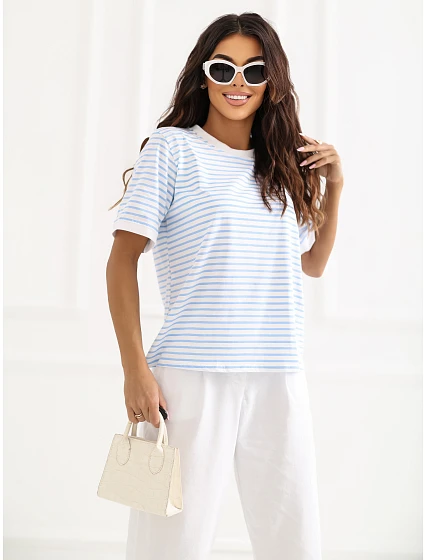 T shirt IT TS model 22084282 biało niebieski - FPrice