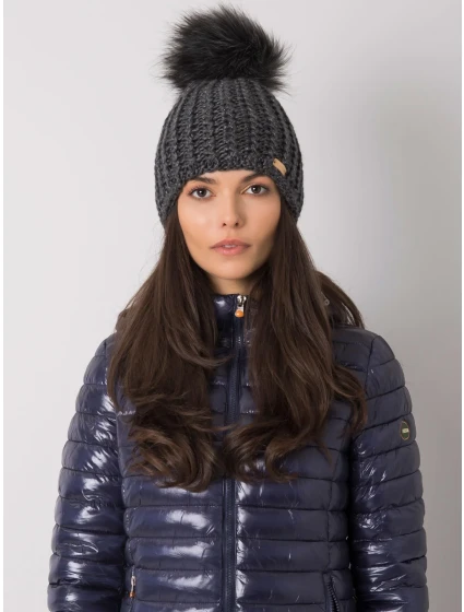 Dámská čepice 17 tmavě šedá