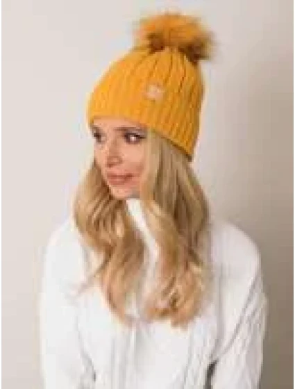 Dámská čepice JK CZ model 14838324 tmavě žlutá - FPrice