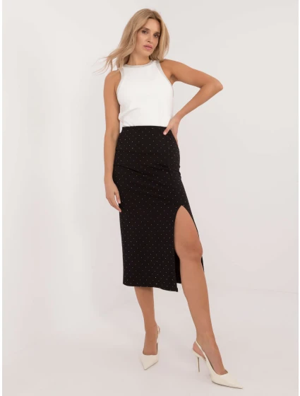 Spódnica MI SD model 21409534 czarno srebrny - FPrice