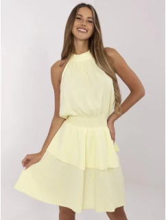 Sukienka MI SK model 21151278 jasny żółty - FPrice