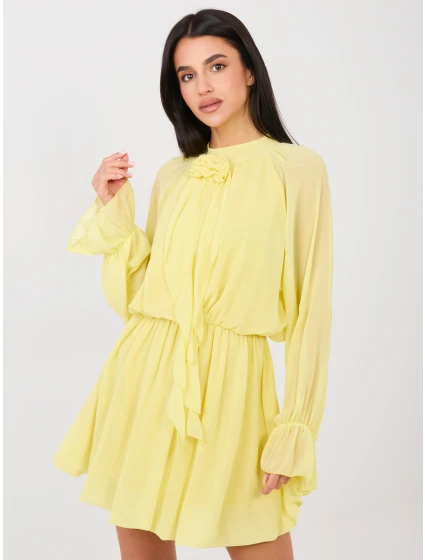 Sukienka MI SK model 21888967 jasny żółty - FPrice