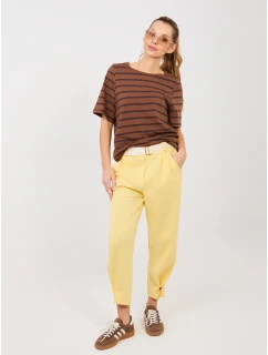 Spodnie MI SP model 21902656 jasny żółty - FPrice