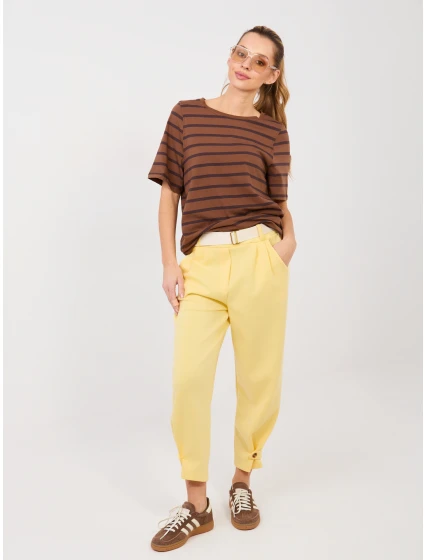 Spodnie MI SP model 21902656 jasny żółty - FPrice