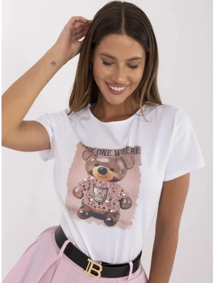 T shirt NM TS model 21049563 biało różowy - FPrice