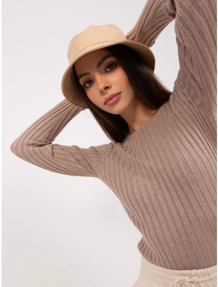 Sweter PM SW model 18909266 ciemny bezowy - FPrice