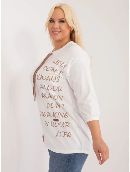 Bluzka RV BZ model 20742474 biało brązowy - FPrice