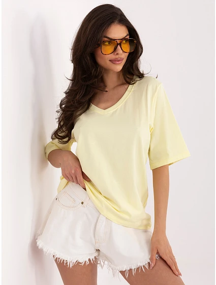 T shirt RV BZ model 22097816 jasny żółty - FPrice