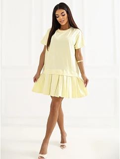 Sukienka RV SK model 22084171 jasny żółty - FPrice