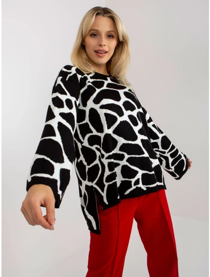 Svetr RV SW model 17926495 bílá černá - FPrice