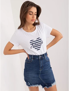 T shirt RV TS 9667.19 biało granatowy