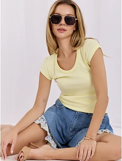 T shirt RV TS model 22174418 jasny żółty - FPrice