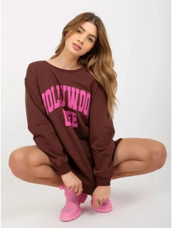 Mikina VI BL model 20742199 hnědá a růžová - FPrice