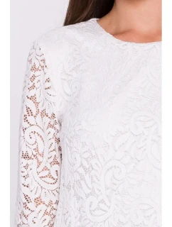 model 20531332 Kombinéza s krajkovými detaily ecru barva - STYLOVE