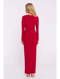 Maxi šaty s  červené model 20555849 - Moe