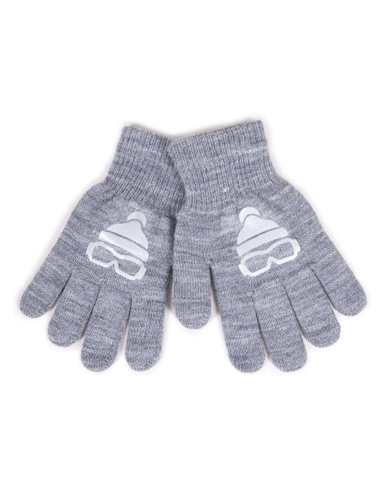 Chlapecké pětiprsté rukavice s  Grey model 17956766 - Yoclub