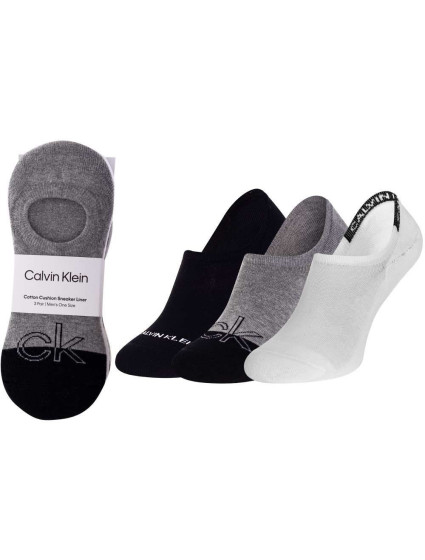 Calvin Klein Ponožky 100003015 Bílá/šedá/černá