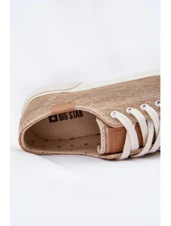 Dámské látkové tenisky Big Star – béžové
