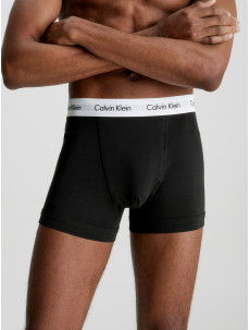 Pánské trenky 3 Pack Trunks Cotton Stretch 0000U2662G001 černá - Calvin Klein