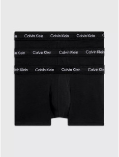 Pánské trenky 3 Pack Low Rise Trunks Cotton Stretch 0000U2664GXWB černá - Calvin Klein