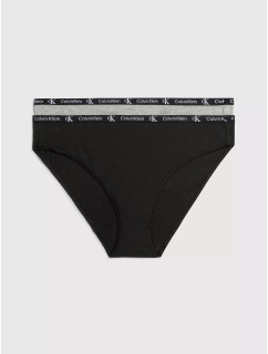 Dámské kalhotky 2 Pack Bikini Briefs CK96 000QD3991EBGH černá/šedá - Calvin Klein