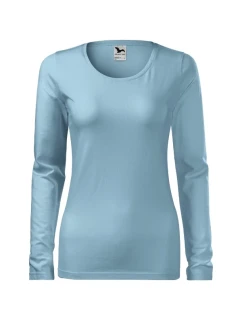 Slim triko dámské nebesky modrá