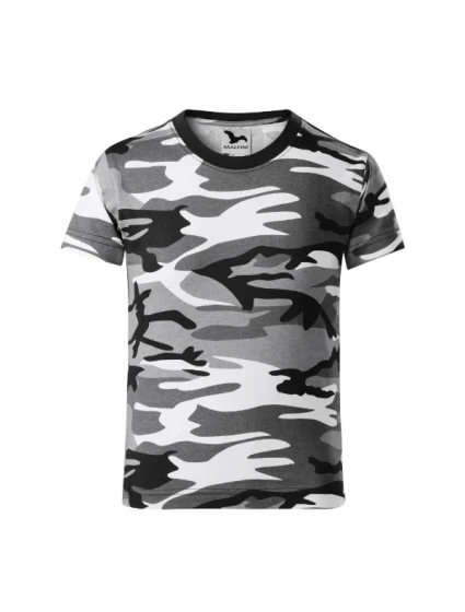 Camouflage tričko dětské camouflage gray